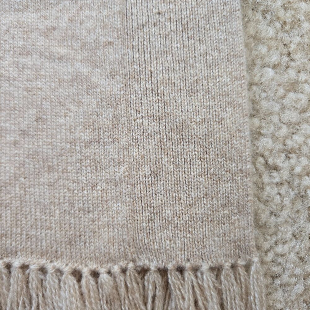 NWOT Evelyn & Arthur Fringed Cashmere Wrap - Picture 6 of 7